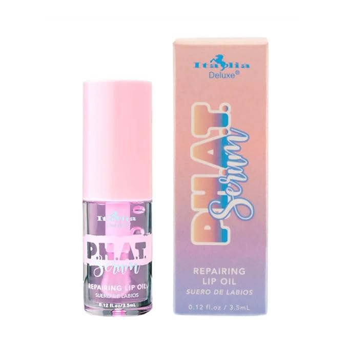 Deluxe 1 x P.H.A.T Serum - Repairing Lip Oil Vitamin E & Zipper Bag