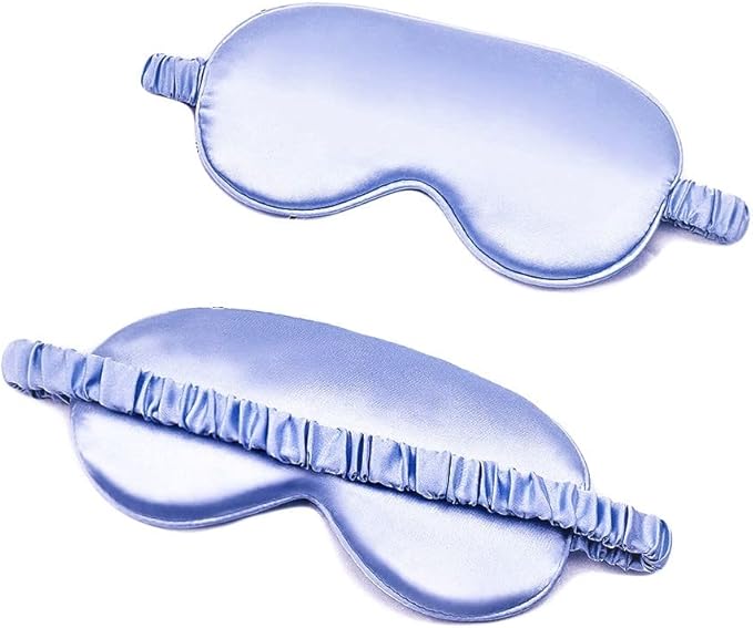 100% Natural Mulberry Soft Silk Sleep Mask, Light Blocking Eye Masks For Sleep, Night Blindfold Eye Mask Cover For Men And Women, Sleeping Night Mask For Travel