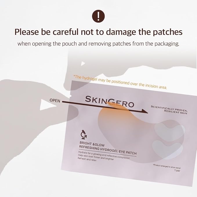 BRIGHT & GLOW REFRESHING HYDROGEL EYE PATCH (7 pairs)