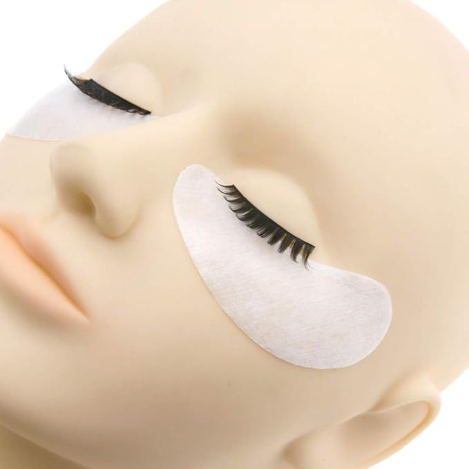 myaokue-up 100 Pairs Eye Gel Pads, Lint Free Under Eye Patches for Eyelash Extensions, Premium Eye Mask Beauty Tool Kit