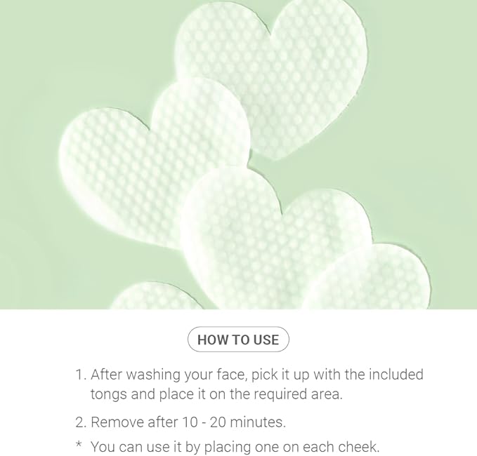 TENZERO Heart Leaf CICA Essence Heart Pad 50ea, Redness Relief Soothing Pore Care for Sensitive Skin, Korean Facial Toner Pads, Hydrating & Refreshing, Centella, 150g