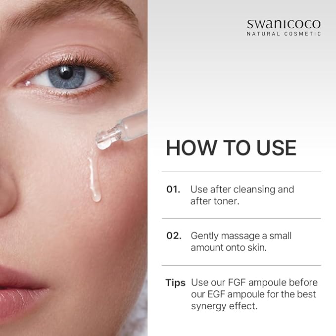 Pregnancy Safe EGF Pure 10 PPM Ampoule, Improve Skin Elasticity, Strengthen Skin Barrier, Lightweight Anti Aging Firming Wrinkle Serum Korean Skincare Postpartum Care 30ml 1 Fl Oz