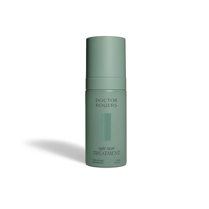 Doctor Rogers Night Repair Treatment. Restoring & Hydrating Anti-Aging Face Serum with Glycolic Acid, 1 Ounce (30 ml)