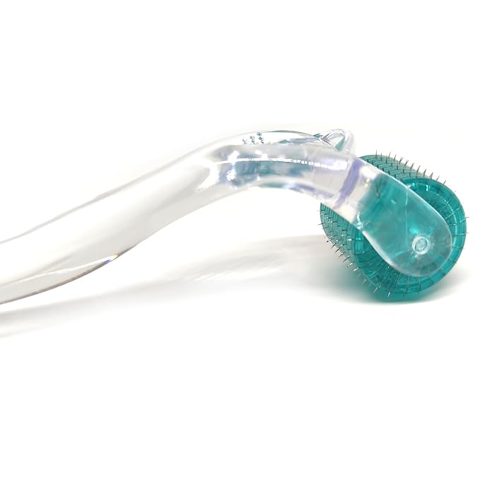 Derma Roller, 192 Titanium Microneedles for Face, Body and Scalp - Microneedling Roller for Men and Women - Skin care tools