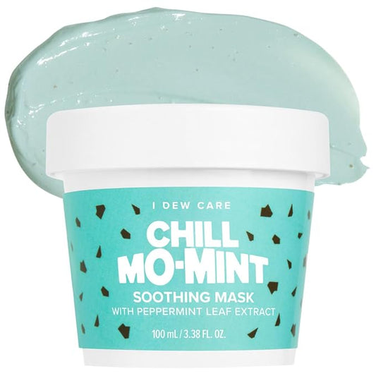 I DEW CARE Wash Off Face Mask - Chill Mo-Mint | Soothing Mask with Peppermint Leaf Extract, Korean Face Mask Skin Care for Face, 3.38 Oz