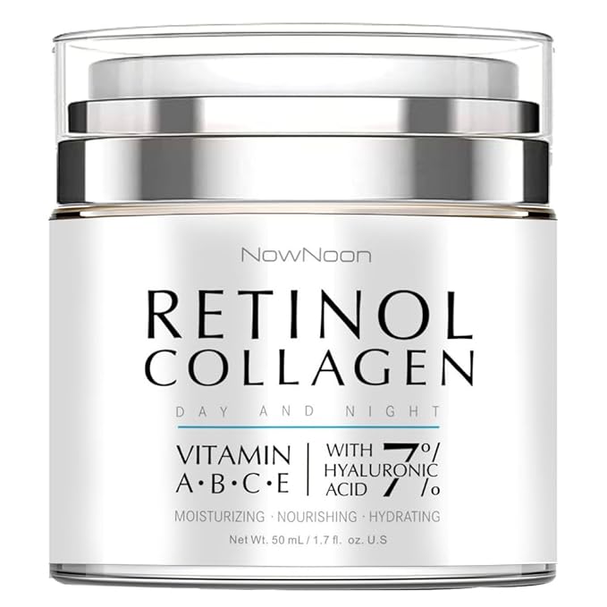 Collagen, Retinol & Hyaluronic Acid Face Cream - Anti-Aging Face Moisturizer Cream for Neck & Body Tightening Skin, Daily Moisturizer Face Cream for Women and Men - 1.7 fl.oz.