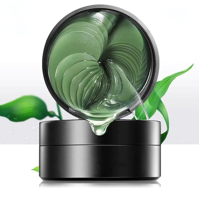 Senana MarinaUnder Eye Masks, Eye Lines And Moisturizing Eye Patches, Moisturizing, Nourishing, Improving Eye Bags, Dark Eye Circles, Under Eye Gel Pads with Collagen Hyaluronic Acid (60 Pieces) (Deep Seaweed Collagen)