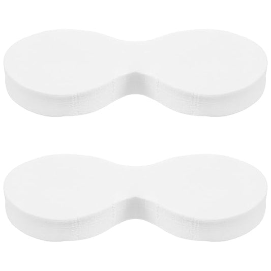 Sibba 200 Sheets Disposable Non Woven Eye Care Cotton Paper Facial Eye Pads Spa DIY Clear Eye Mask Paper Eye Pillow Covers Eye Care Masks for Skincare Spa Wrap Moisture