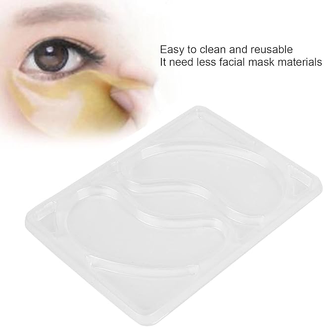Eye Mask, 5Pcs Reusable Eye Mask Multifunctional Mask Patch Tray Plate Set Reusable Portable Eye Patches for Facial Mask Machine