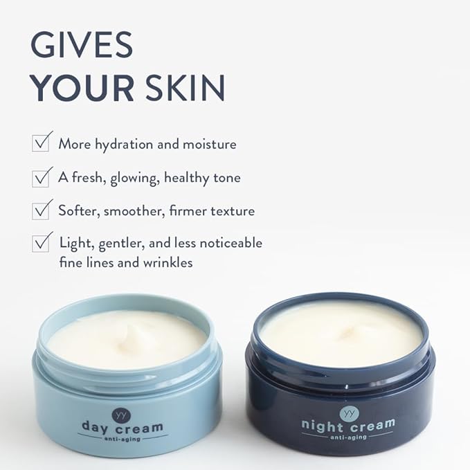 All-in-one | Combines a moisturizer, Toner, and Anti-Aging | Made in The U.S.A. (1 Pack, Day and Night Cream)