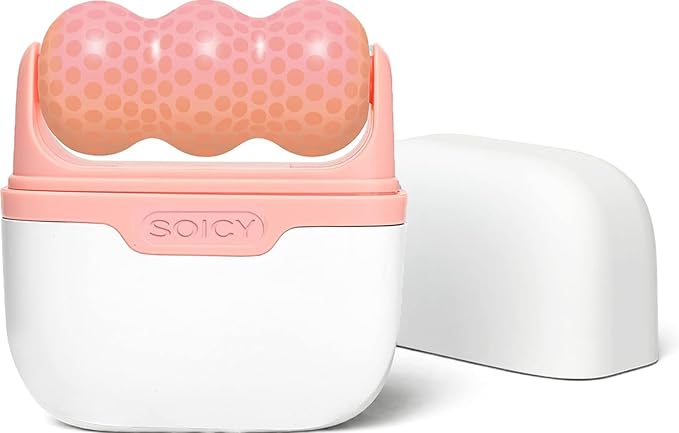 OPENDGO Ice Roller for Face Facial Massager for Eye Puffiness, Reduces Wrinkles, 2 in 1 Facial Skin Care Tool for Body Cold Therapy Tools