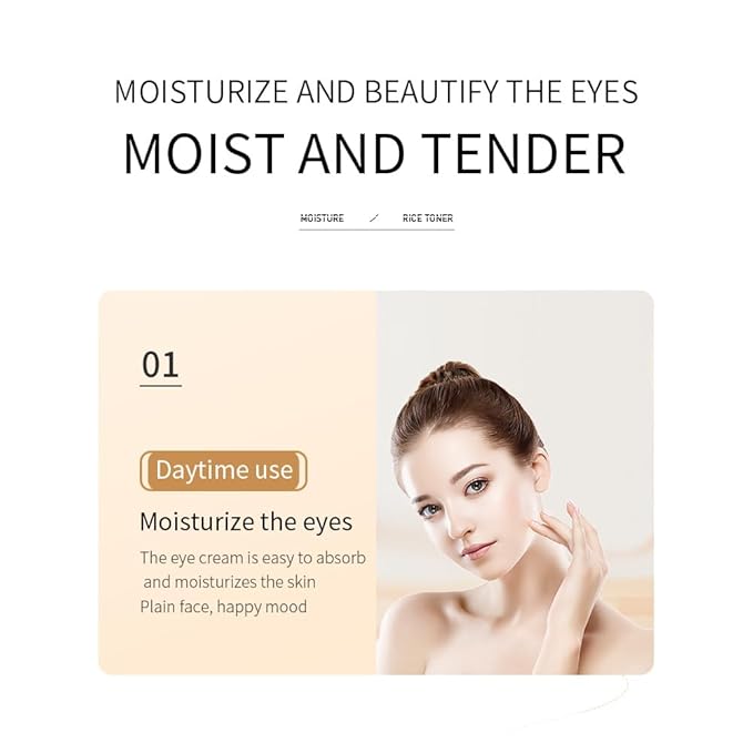 BIOAQUA Rice Raw Pulp Under-Eye Cream Rice Extract Moisturizing Smooth Nourishing Under-Eye Skin 20g / 0.7oz