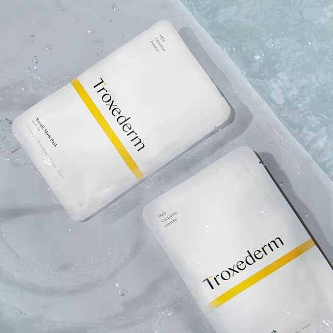 Repair Facial Mask Set – Fine Line Care, Moisturizing, and revitalizing for Face, Contains Niacinamide, Troxerutin, Adenosine and 10 Natural Extracts, Pack of 5