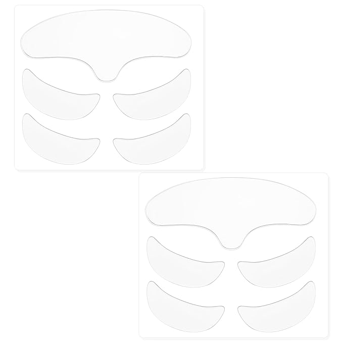 10 Pcs Forehead Wrinkles Patches Reusable Anti Wrinkle Patches Wrinkle Remover Mask Silicone Face Tape Smooth Fine Lines Wrinkles Treatment for Women Facial Beauty Skincare