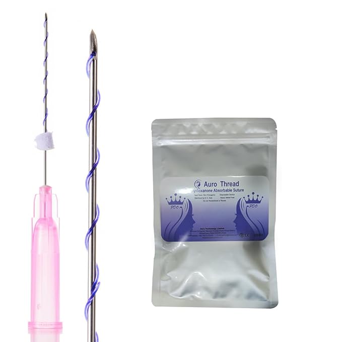 PDO Thread(Mono screw 29G 60MM) Lift/Face Body Lifting/Smooth Mono Screw Type 29G 60mm (50pieces)