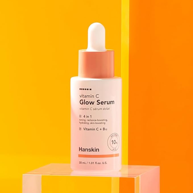 Hanskin Vitamin C Glow Serum with Ascorbic Acid, Toning, Illuminates for Glowing Skin [30ml]