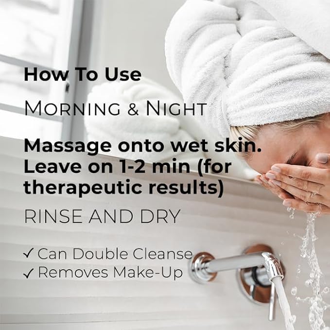 Bioactive Facial Cleanser for Oily Skin, Face Wash Provides a Gentle Deep Clean and Eliminates Excess Oil (4.5 fl oz)