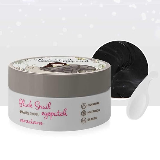 Black Snail Eye Gel Patches Moisturize & Reduce Wrinkle, Elastic Skin with Gold and Collagen, 30 Pairs