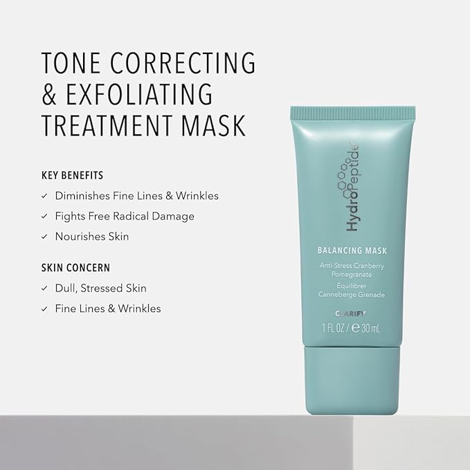 HydroPeptide Balancing Mask with Cranberry Pomegranate, 0.5 Fl Oz
