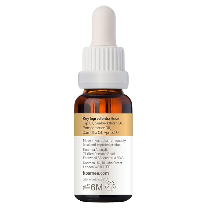 Kosmea Revive Illuminating Essence Hydrating Face Oil for All Skin Types 10ml Superfine Facial Oil | Vitamin C Oil for Face | Organic Face Oil | Daily Routine Face Care Kit