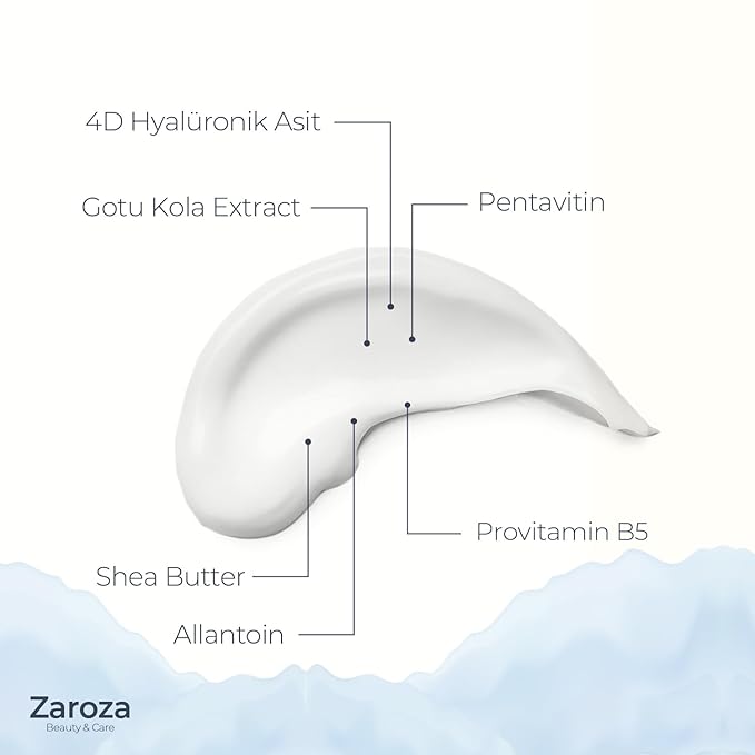 Hydra Cure Face Cream – Deep Moisturizing Day & Night Cream with Hyaluronic Acid, Panthenol & Allantoin – Anti-Wrinkle & Firming Skincare for Dry Skin – Vegan – 1.69 fl oz