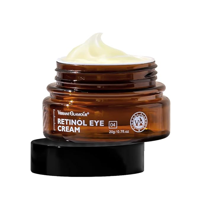 Retinol Eye Cream, Anti-Aging with Vitamin C & Ceramide for Dark Circles, Wrinkles & Fine Lines, Crow’s Feet, 0.7 fl.oz