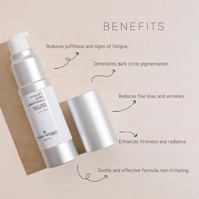 Vitalift Eyes – Lightweight Eye Cream with Bio-Retinol, Botanical Extracts & Caffeine Blend – For Under Eye Hydration & Bright Look – 15 ml