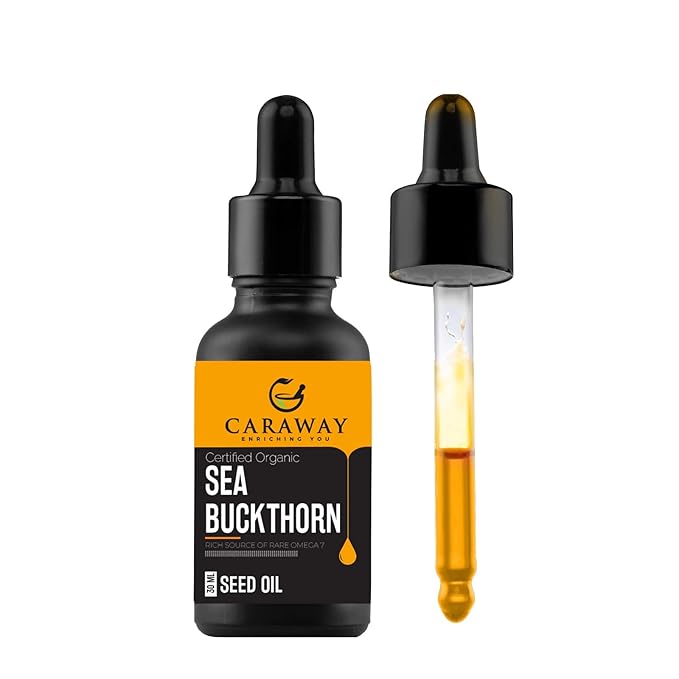 CARAWAY Sea Buckthorn Seed Oil – 1 Fl Oz | Sea Buckthorn Oil for Face | Super Critical Extract of Himalayan Sea Buckthorn Seeds