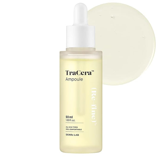 SKINRxLAB TraCera Ampoule - Dark Spot & Tone Correcting Face Serum - Vitamin C and Ceramide - Control Melanin, Blemishes and Freckles - Anti Aging Serum for Smooth, Moisturizing Finish, 1.69 fl.oz.