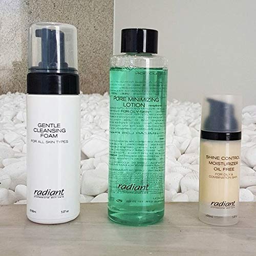 Radiant Professional Pore Minimizing Tonic Lotion- Face Toner for Oily Or Acne Prone Skin-Daily Facial Moisturizing & Balancing Care- Minimizes Pores, Reduces Oiliness, Improves Texture- 10.14 fl oz