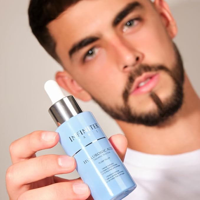 Infinitek Paris Skin Care Organic Facial Hyaluronic Acid Serum - 1 Fl Oz, Hydrating Face Serum - Premium Anti-Aging Moisturizer Hyaluronic Acid with Organic Silicon for Radiant Skin