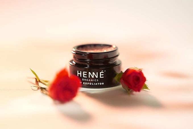 Henné Organics Lip Exfoliator - Natural and Organic Sugar Scrub - Rose Diamonds