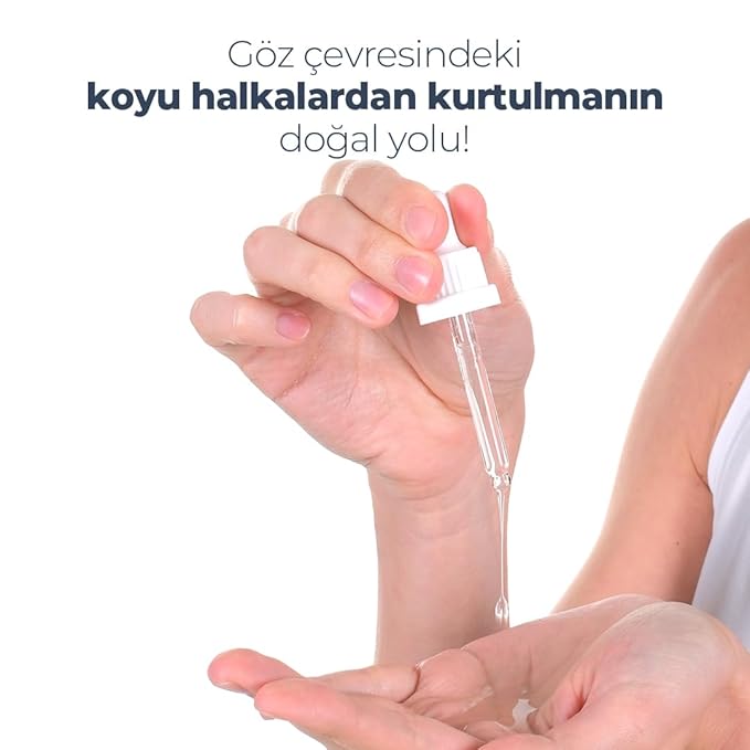 Lightening Serum – Caffeine & Vitamin C Under Eye Treatment for Dark Circles, Puffiness, Fine Lines – Hydrating & Brightening Eye Contour Serum – 30ml