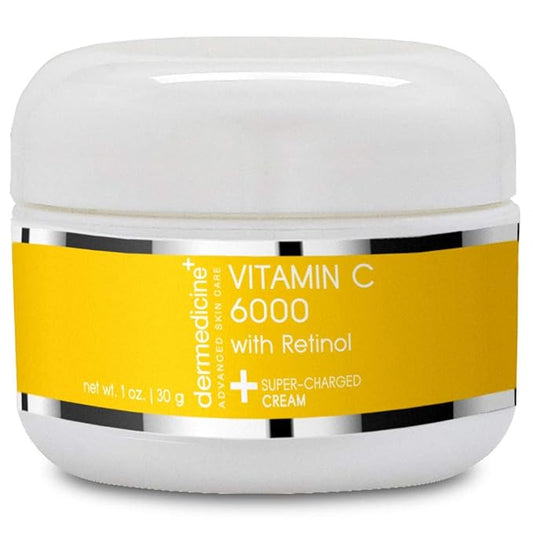 Dermedicine Vitamin C 6000 with Retinol Super Charged Cream 1oz