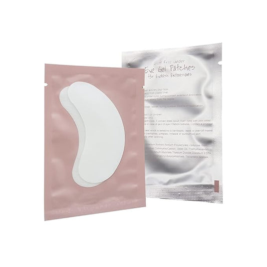 100 Pairs Set, Under Eye Pads for Eyelash Extensions Lint Free Eye Gel Patches Premium Collagen Lash Pad Eye Mask Makeup Tools, Pink