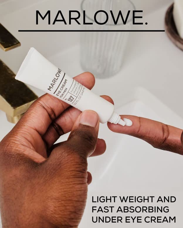 No. 127 Mens Eye Cream with Vitamin C, Caffeine and Moisturizing Squalane for Puffiness, Wrinkles & Dark Circles, Targeted Under Eye Skin Care, 0.5 FL Oz