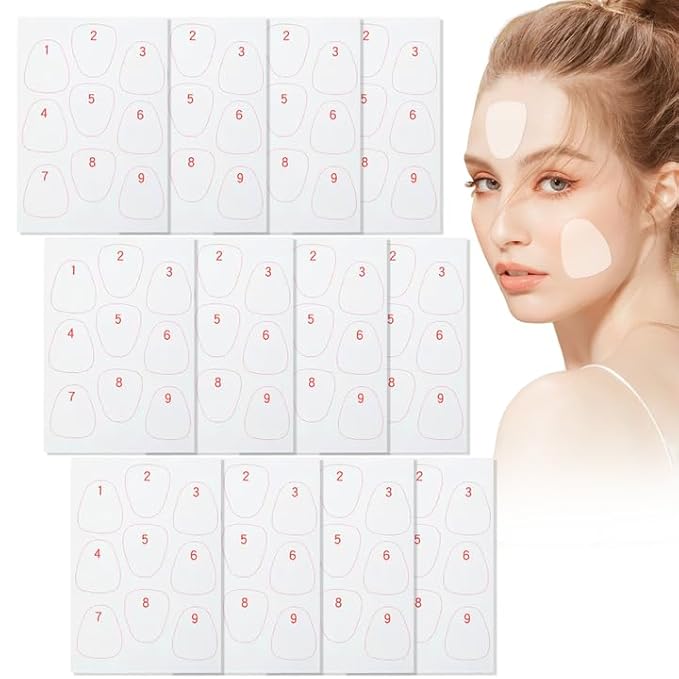 108PCS Smile Line Wrinkle Patches, Facial Frown Crows Feet Wrinkle Patches