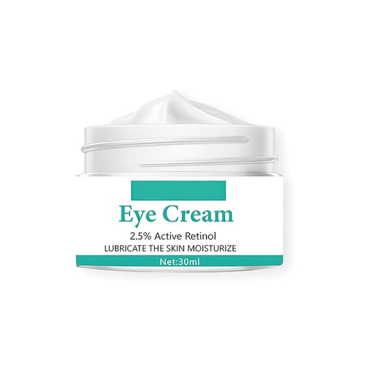 Caffeine Eye Cream, 2.5% Activity Retinol Eye Cream For Puffiness And Bags Under The Eyes Deep Moisturizing Anti-Wrinkle Aging Fine Line,1.05 Oz