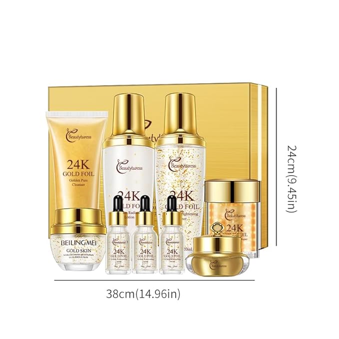 9-Piece Skincare Set for Women - Hypoallergenic, Moisturize the Skin - Collagen & Hyaluronic Acid & Snail Mucin Infused - Ideal for All Skin Types Set