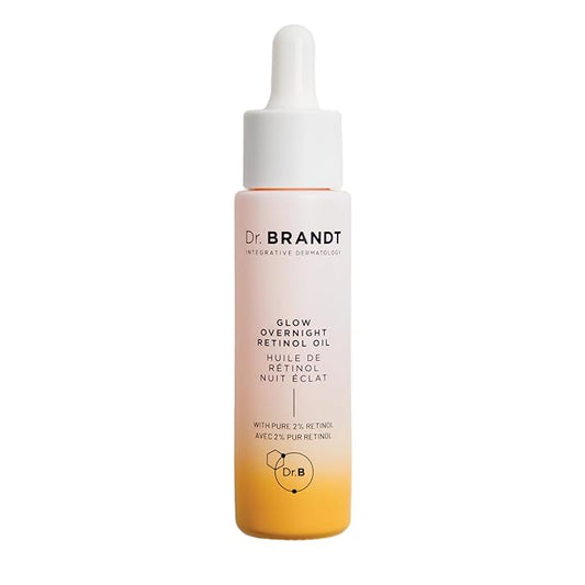 Dr. Brandt Bright This Way Glow Overnight Retinol Oil - Pure 2% Retinol Improves Wrinkles, Lines & Skin Texture - 1 fl oz