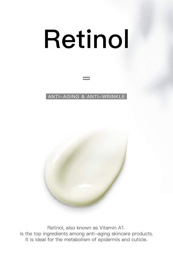 Umran Premium Retinol Cream, Anti-Aging Moisturizer Cream 2.5% for Face and Eye Care, Anti-Wrinkle Essence with Hyaluronic Acid, Day and Night Cream, Vitamin E and Green Tea, 50ml, 1.7 Fl.Oz…