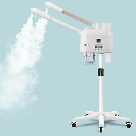 face steamer for hot and cold, Face Steamer with More Steam, Adjustable Height for Face Steamer Suitable for Personal Home and Professional Personal Care Places, Moisturizing or Hydrating.