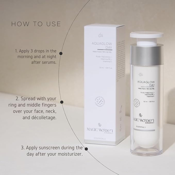 Aqua Glow Gel Cream for Oily & Combination Skin – Hydrating Facial Moisturizer with Hyaluronic Acid, Vitamin B5 & Silanol – Lightweight Face Lotion – 50 ml