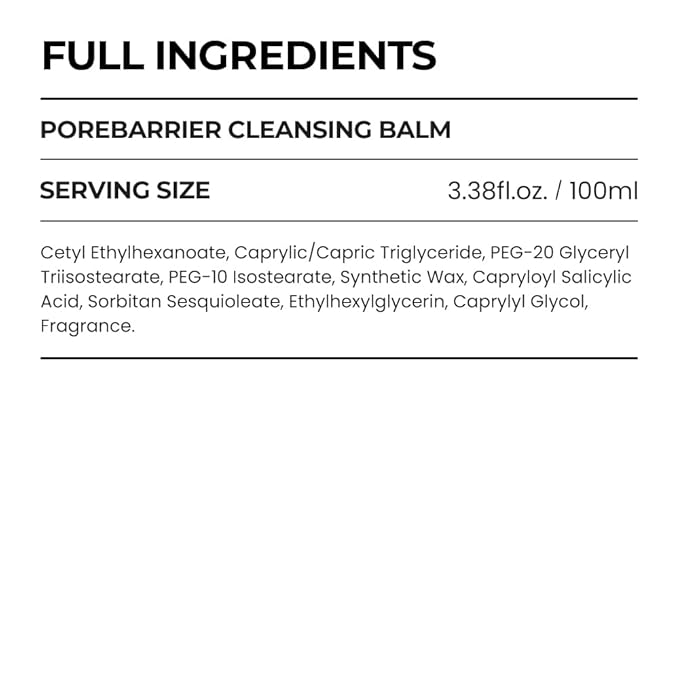 SKIN&LAB] Porebarrier Face Cleansing Balm | Eyelash Extension-Safe Cleanser | Vegan Makeup Remover for Waterproof Makeup | Balm to Oil to Milk | Gentle for | Made in Korea | 3.38 Fl Oz