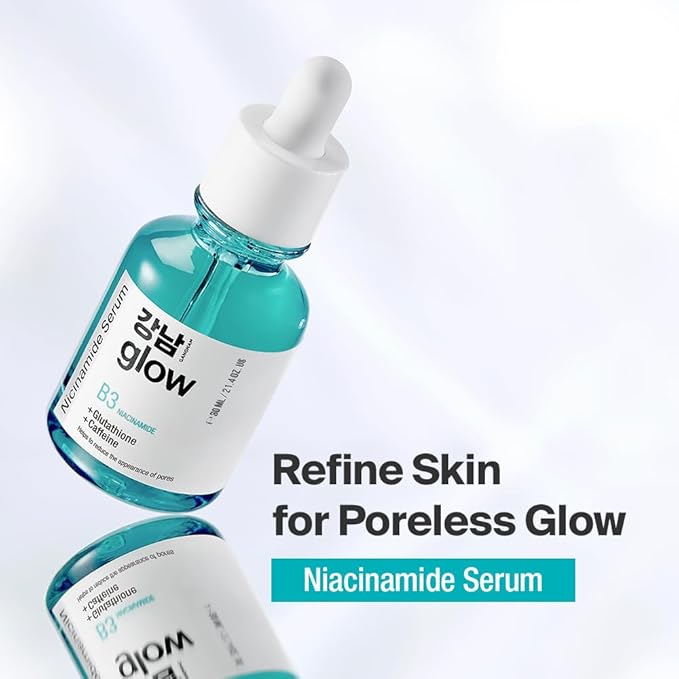 Niacinamide B3 Serum | Korean Pore Minimizer Glutathione Serum for face | Vitamin B3 & Multi Peptide Serum for Face | Glow Serum for Dark Spots | Glass Skin Korean Skincare - 1.01 fl oz (30ml)
