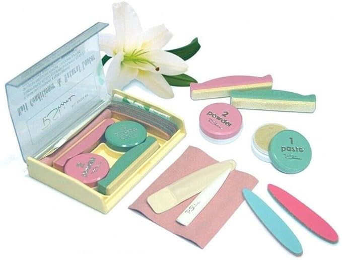 Japanese Manicure Set - Powder Nail Kit - Nail Strengthener For Damaged Nails - Professional Nail Kit - Nail Plate Care - Nail Repair For Damaged Nails - Nail Strengthener And Growth