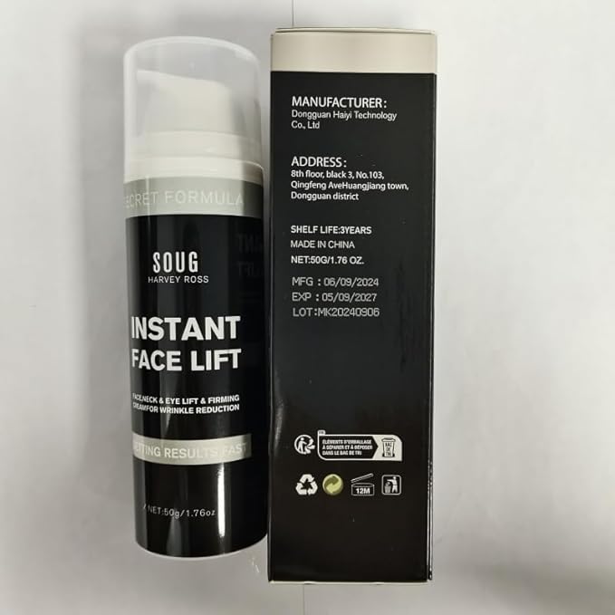 Instant Face Lift Cream - 2PCS Under Eye Bags and Wrinkles Eye Cream for Firming Delicate Eye Skin. Wrinkle Eye Cream for Puffiness and Bags Under Eyes