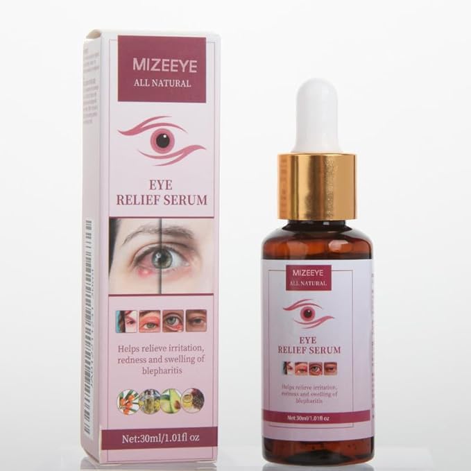 Chalazion Eye Treatment For Blepharitis, 30ml Moisturize Eyelids Serum and Chalazion Remover, Gentle Under Eye Relief Serum For Dark Circles, Eye Bags, Puffiness.