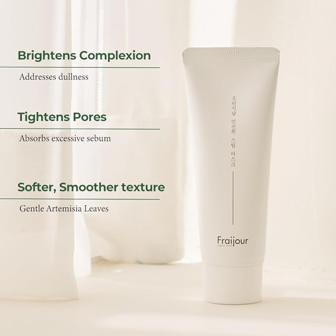 Artemisia Steam Mask – Korean Warming Clay Mask for Deep Pore Cleansing, Acne Control & Oil Balancing, Kaolin & Centella for Inflamed, Oily & Acne-Prone Skin, Detoxifying, 1.76 oz.