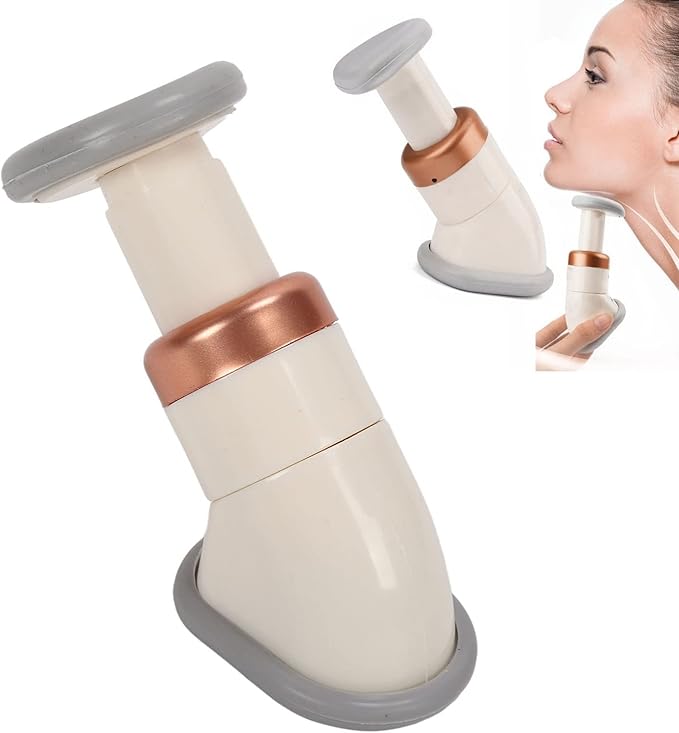 Portable Neck Slimmer and Jaw Exercise - Neckline Toning Massager System, Chin Exerciser for Men and Women